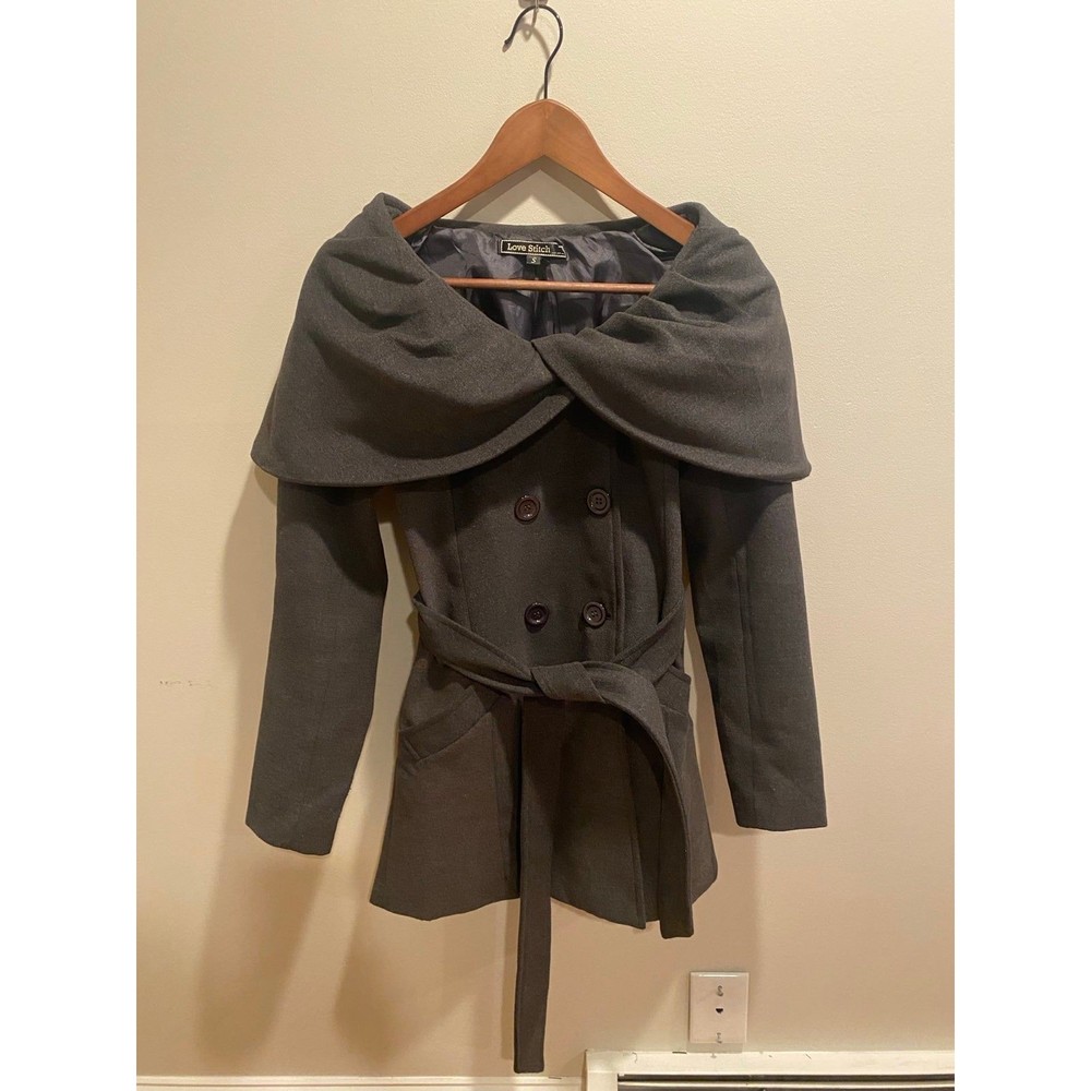 Women’s Grey Winter Coat X Love Stitch